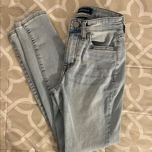 Aeropostale Women's Skinny Jeans in Light Blue